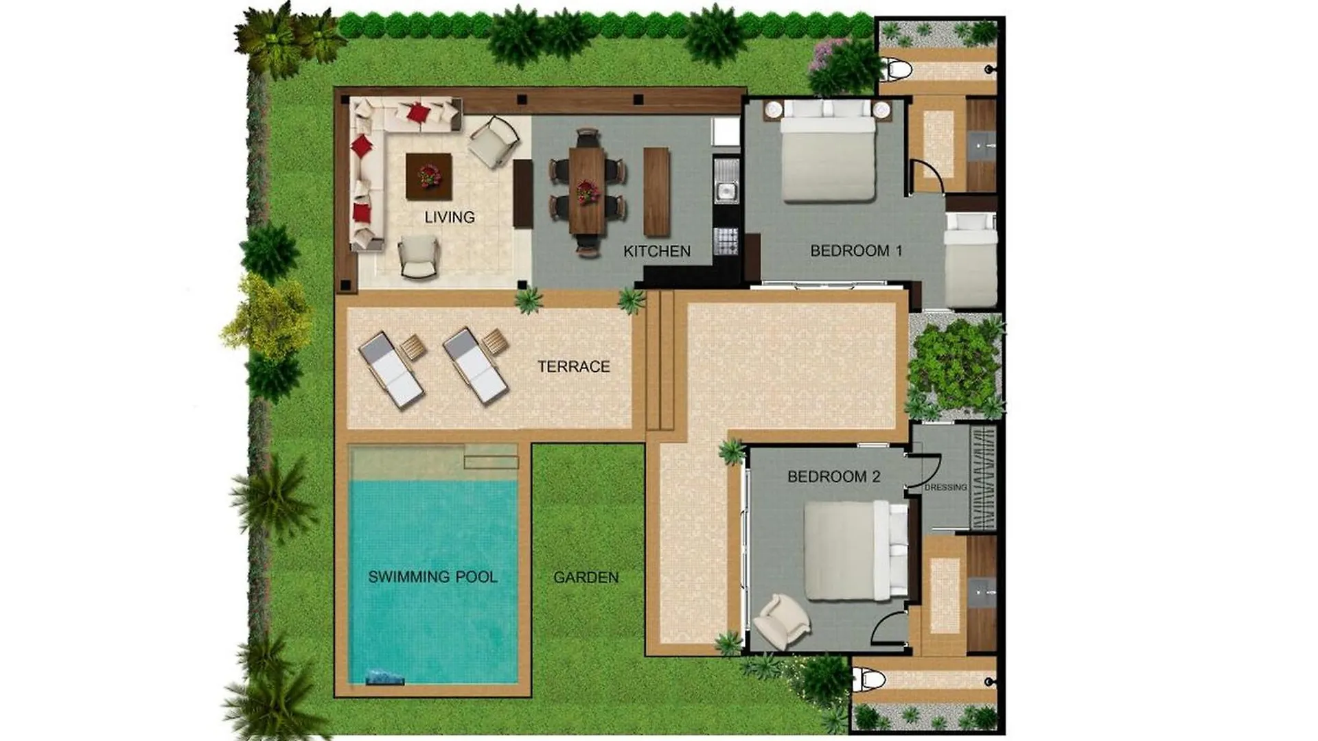 Alanta Pool Villa Ko Lanta Thailand